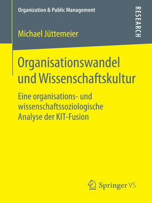 cover image of Organisationswandel und Wissenschaftskultur